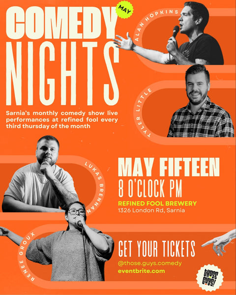 Those Guys Comedy Night with Lukas Brennan - Refined Fool Brewing Co.