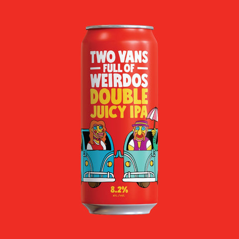 Two Vans Full of Weirdos - Double Juicy IPA - Refined Fool Brewing Co.