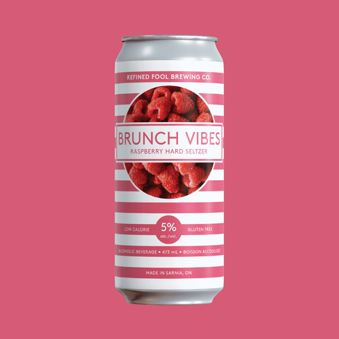 Brunch Vibes - Raspberry Hard Seltzer - Refined Fool Brewing Co.