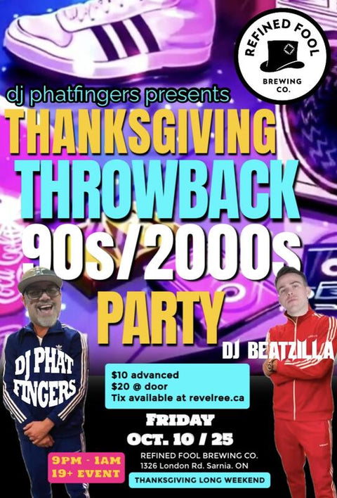Thanksgiving Throwback 90s/2000s Party - Refined Fool Brewing Co.