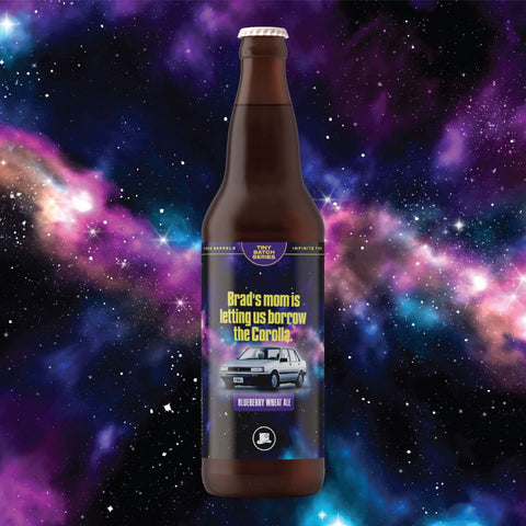 Brad's Mom Is Letting Us Borrow the Corolla - Blueberry Wheat Ale - Refined Fool Brewing Co.