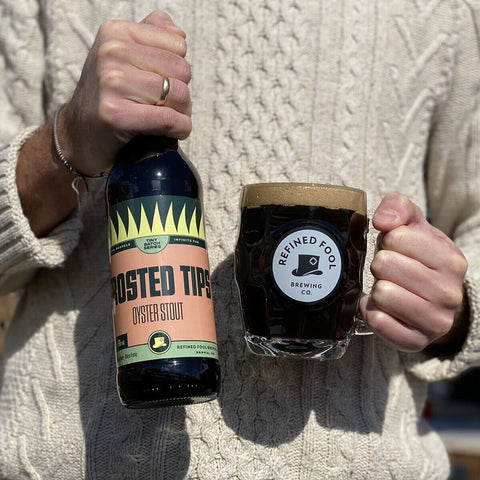 Frosted Tips - Oyster Stout - Refined Fool Brewing Co.