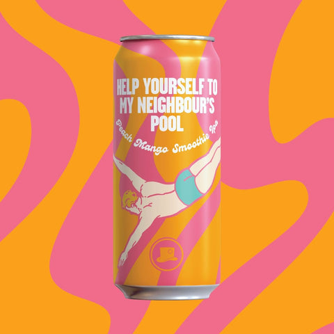 Help Yourself to My Neighbour’s Pool - Peach Mango Smoothie IPA - Refined Fool Brewing Co.