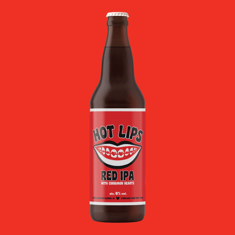 Hot Lips - Red IPA with Cinnamon Hearts - Refined Fool Brewing Co.