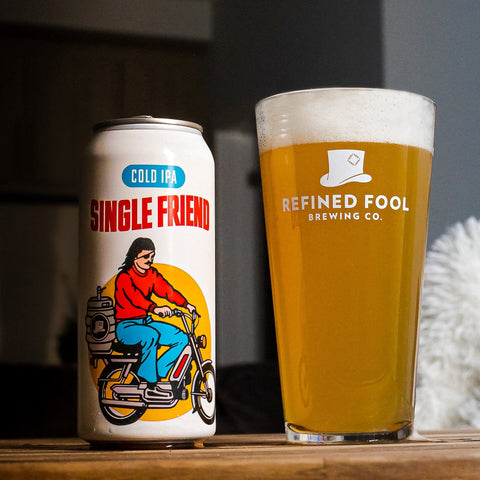 Single Friend - Cold IPA - Refined Fool Brewing Co.