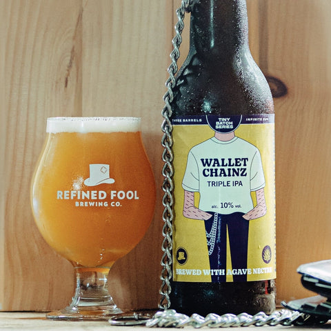 Wallet Chainz - Triple IPA with Agave Nectar - Refined Fool Brewing Co.