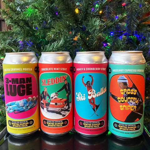 Winter Danger Sports Pack - Four Cold Weather Beers - Refined Fool Brewing Co.